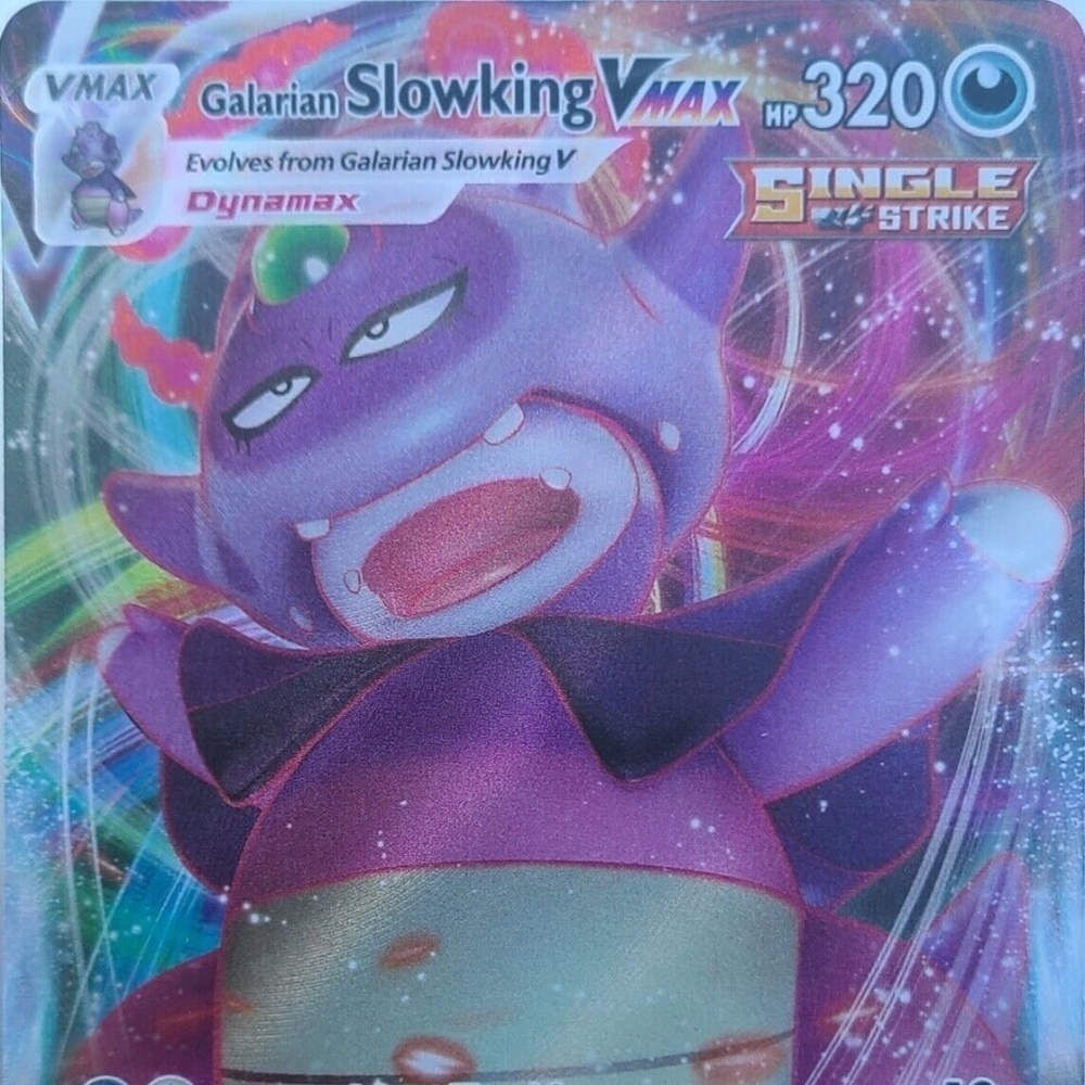 Galarian Slowking VMAX 100/198 FULL ART Pokemon SWSH Chilling Reign Holo NM 2021